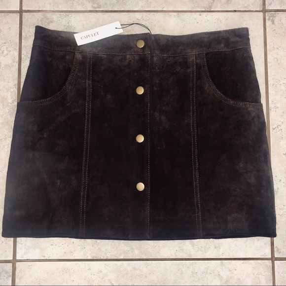 NWT Capulet Isabella suede skirt - Picture 5 of 9
